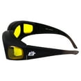 thumbnail image 4 of 2 Pairs Birdz Swallow Foam Padded Motorcycle Riding Glasses Black Frame Smoke/Yellow Lens, 4 of 7