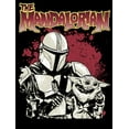 thumbnail image 2 of Men's Star Wars: The Mandalorian Strong Attachment Pull Over Hoodie Black Large, 2 of 4
