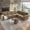 King Camel, variant on FFH 88.2" Sectional Sofa with Pull Out Bed, Convertible Sleeper Sofa, 5 Seater Chenille Couch for Living Room, Beige