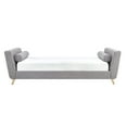 thumbnail image 5 of Chelsea Lane Asha Upholstered Linen Daybed, Dark Grey, 5 of 5