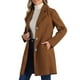 thumbnail image 4 of Abrigos de trench para mujer Inspire Chic, de un solo botón, abrigo largo de invierno, M marrón oscuro, 4 of 6