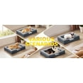 thumbnail image 4 of Orthopedic Dog Bed, Large Pet Sofa with Egg-Crate Foam, Washable Cover, Waterproof Lining (Brown, 48.0" L x 35.0" W x 8.0" Th), 4 of 7