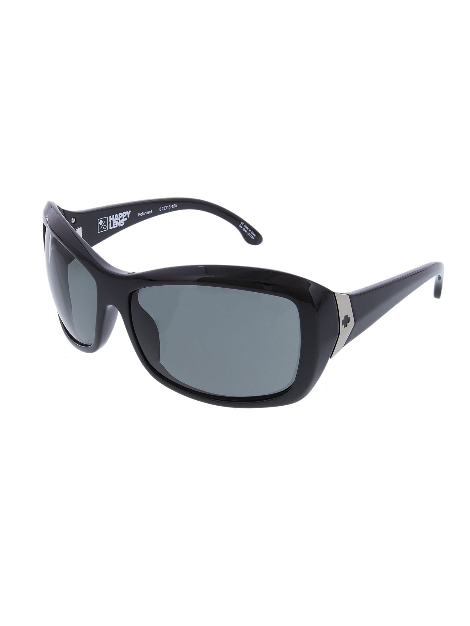 Spy Women's Polarized Farrah 673011038864 Black Rectangle Sunglasses ...