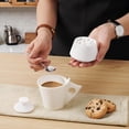 thumbnail image 3 of Elborse Marble Salt Cellar With Lid & Spoon White 3" inches Salt Box, Salt Bowl, Sugar Container for Kitchen Countertop, Salt & Spice Holder, Ideal For Gift, 3 of 7
