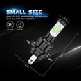 thumbnail image 3 of 8000K Ice Blue LED Headlight Bulbs Combo Kit For Volkswagen GTI 2006 2007 2008 2009, 3 of 8