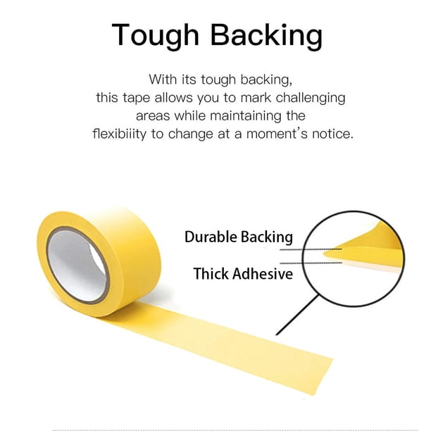 ProTapes Pro 50 Premium Vinyl Safety Marking and Dance Floor Splicing Tape, 6 mils Thick, 36 yds Length x 3 Width, Clear (Pack of 16): Adhesive Tapes ProTapes Pro 50 Premium Vinyl Safety Marking and Dance Floor Splicing Tape, 6 mils Thick, 36 yds Length x 3 Width, Clear (Pack of 16): Adhesive Tapes
