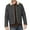 Dark Gray, variant on Sherpa Lined Jacket Mens Thick Warm Cropped Coat Fuzzy Lapel Collar Button Up Winter Vinrtage Moto Coat Outwear (M, Black)