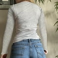 thumbnail image 5 of Blusa corta con estampado vintage para mujer, estilo Y2K, estilo E-Girls de los años 90, de manga larga, ajustada y con estampado gráfico, 5 of 5