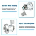 thumbnail image 4 of Unique Bargains 1 Set Fuel Door Lock Cylinder with Keys for Toyota 4Runner Pickup 1991-1995 69058-35180, 4 of 7