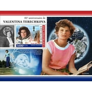 Central Africa - 2022 Valentina Tereshkova - Stamp Souvenir Sheet - CA220234b