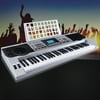Uenjoy 61 Key Music Digital Electronic Keyboard Touch Sensitive Electric Piano Organ,Silver