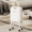 Cream White, variant on Stainless Steel Slim Bathroom Motion Sensor Trash Can with Lid and Wheels, 13L / 3.4gal Electric Touchless Toilet Waste Basket with Legs for Narrow Vanity, Rvs, Dorm, Kitchen, Eclipse Grey