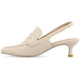 thumbnail image 3 of Journee Womens Amory Kitten Heel Sling Back Loafer Style Pumps, Widths Available, 3 of 9