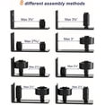 thumbnail image 2 of YQHWQ Options DIY Rails de Sol pour Porte Coulissante de Grange pour Rouleaux Réglables Inférieurs 8 Types, 2 of 5