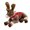 B, variant on Realistic Elk Stuffed Animal Plush Toy Christmas Holiday Decoration Gift for Home Display Festive Season Collection Lifelike Design for Shelf Decor Winter Themed Cuddly Companion Animal Figure