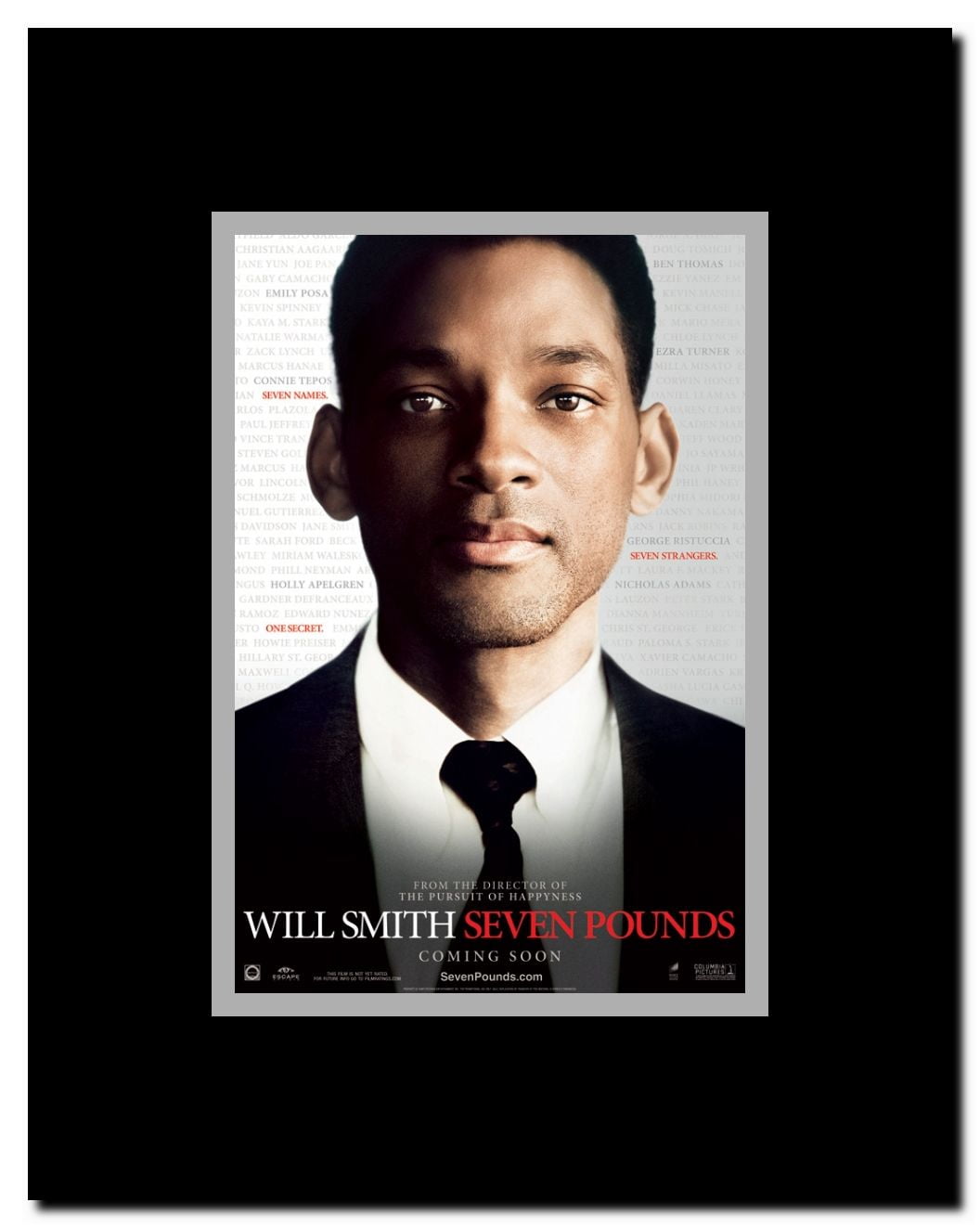 Seven Pounds Framed Movie Poster Walmart Com Walmart Com
