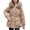 Khaki, variant on Winter Coats for Women Winter Warmth Long Coat With Hood Outerwear Jacket Thermal Insulated For Cold Weather Fashion Winter Jackets for Women
