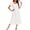 White, variant on Ekouaer Cotton Long Nightgowns for Women Short Sleeve Night Gown Button House Dress Lace Trim Sleep Shirt Soft Nightshirt