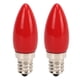 thumbnail image 2 of 2 bombillas E12 de 4 LED SMD2835 para candelabro, 220 V, 1,5 W, de cristal, para techo y pared, color rojo., 2 of 14