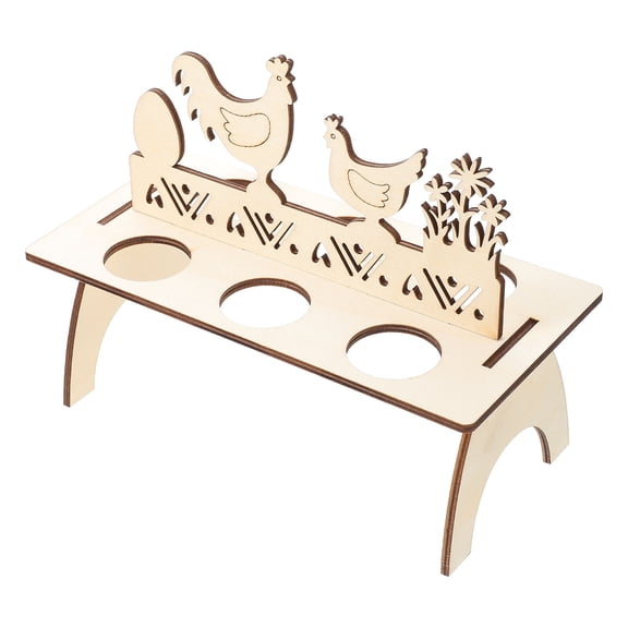 GAXIRE Egg Holder Wooden Beige 1Pack 8.3X7.1In