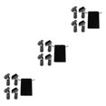 thumbnail image 3 of Justharion 4pcs/set Thread Screw Adapter For Handheld Wired Mics Universal Size Scope Of Application Mic Holder Black 3Set, 3 of 6