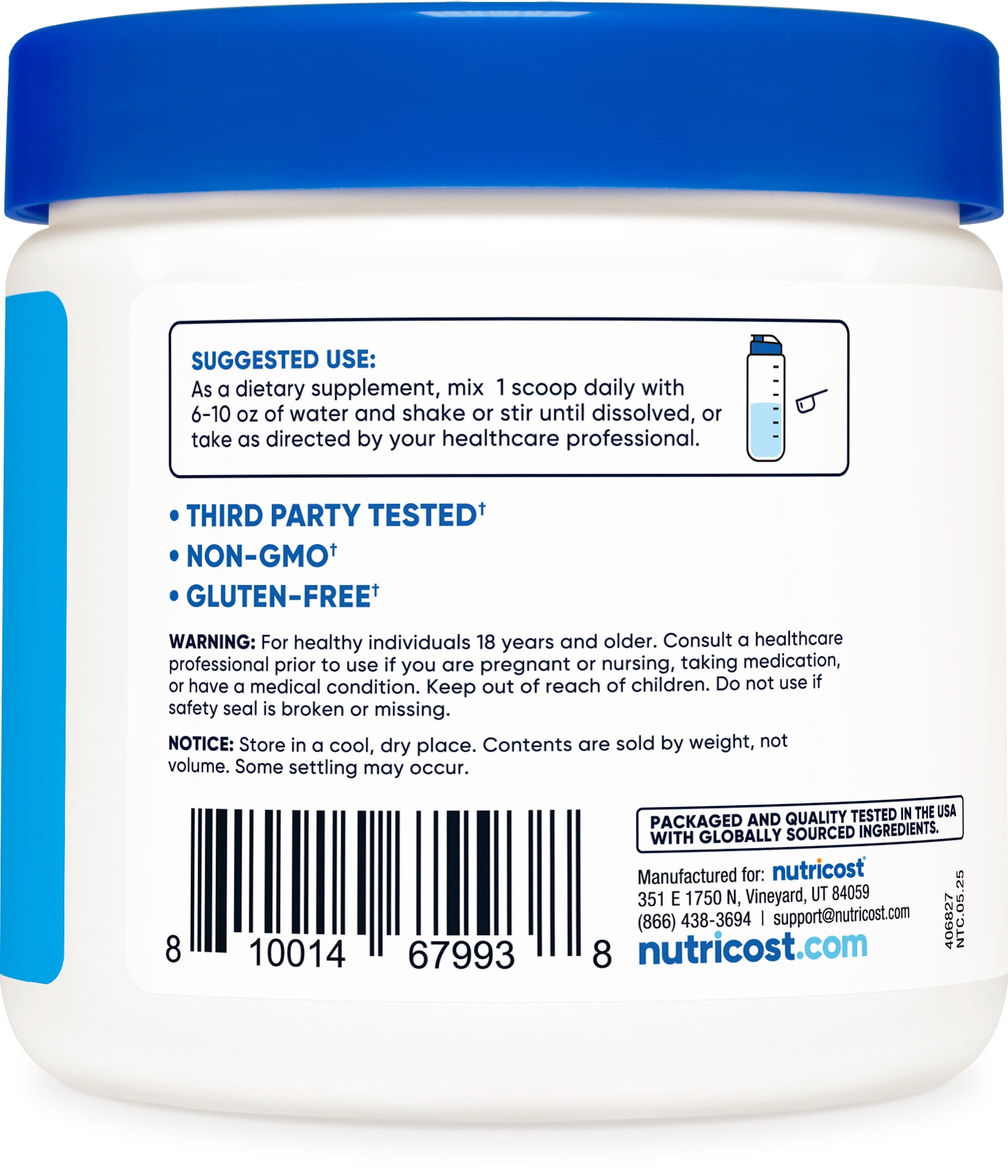 Nutricost Potassium BHB Salts, Exogenous Ketone Supplement (250 Grams)