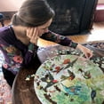 thumbnail image 6 of eeBoo Piece and Love Hummingbirds 500 Piece Round Circle Jigsaw Puzzle, 6 of 9