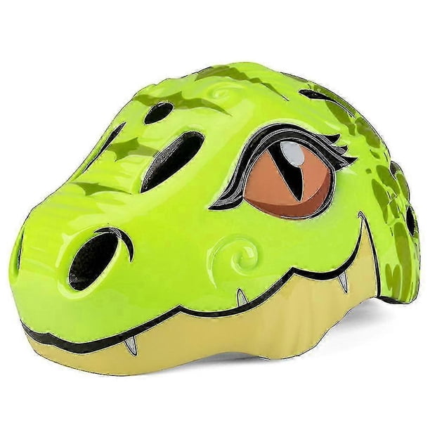 2026 Kids Cartoon Dinosaur Safety Cycling Helmet With Rear Led Light 3d Animals Helmet For Skating Scooter Bike Girls Boys Gifts