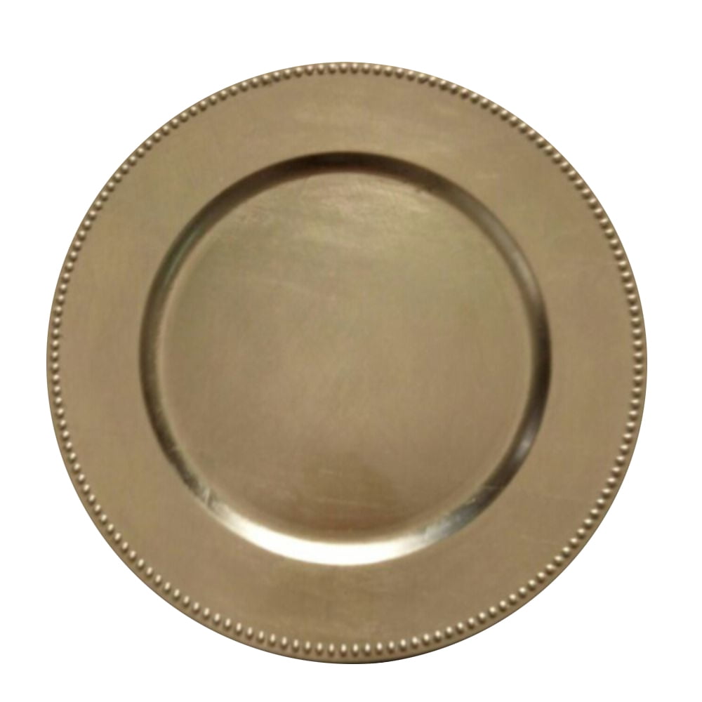 Elegant Gold Charger Plate Set Of 12 Walmart Walmart