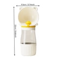 thumbnail image 3 of Pet Water Bottle, Portable Dog Water Bottle, 8X3 in Transparent Body, Dog Travel Bowl, Outdoor Adventures, Bear-Themed Yellow, 1 Set, Dog Food Dispenser, Water Bottle Holder with, 3 of 8