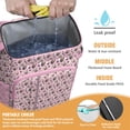 thumbnail image 2 of Travel Cooler Bag - French Bulldog Cute Bone Paw Print Camping Beer Cooler Backpack with Bottle Opener- Waterproof Insulated Picnic Backpacks - Cooler Bag for Beach, 2 of 6