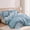 Blue, variant on Catami Ruffle Design 7-piece Bed in a Bag Comforter Set with Sheets,Sage Green,Queen