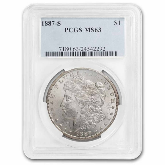 1887-S Morgan Dollar MS-63 PCGS