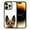 Black Tan German Shepherd Dog, variant on FINCIBO Soft Rubber Protector Cover Case for Apple iPhone 14 Pro 6.1" 2022, Animal Black White Tuxedo Cat