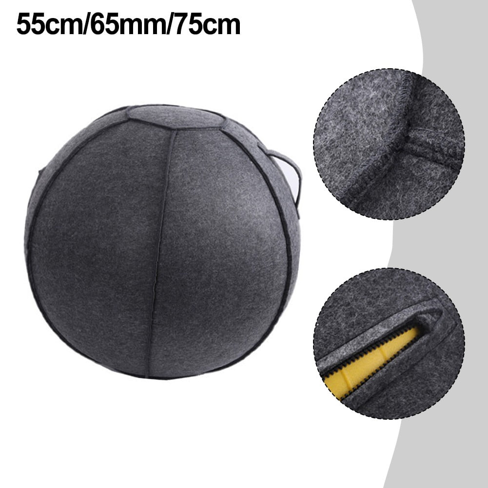 Splihome Felt Yoga Ball Cover Exercise Ball Cover 55Cm 65Cm 75Cm Foldable，75Cm