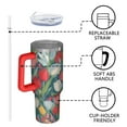 thumbnail image 4 of OBREWU Pioneer Flower Tumbler with Handle and Lid,Pioneer Flower 40oz Double Wall Vacuum Insulated Tumbler,Cups Gift for Women and Men, 4 of 7