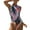 Yellow, variant on Womens Swimsuits One Piece Zipper Vintage High Neck Suit Monokini Leaf Print Bodysuit Green Women's Swimwear M