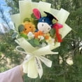 thumbnail image 6 of Cartoon Winnie the Pooh Plush Doll Toy Handmade Flower Bouquet Wedding Valentine's Day Christmas Graduation Gifts, 6 of 10