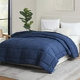 thumbnail image 6 of Nestl Twin Comforter, Quilted Down Alternative Bedding Duvet Insert, Navy, 6 of 10