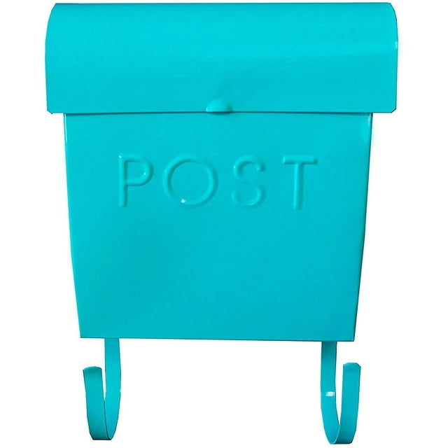 NACH Euro Series Modern Mailbox - Decorative Mail Holder - Decorative Mail Holder - Wall Mount Mailboxes for Outside - Rust Resistant Galvanized Metal Mailbox - 12" x 11" x 4.5 in - Hardware Included