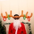 thumbnail image 1 of RYRDWP Clearance PVC Inflatable Christmas Antlers with 4 Rings – Festive Holiday Headwear for Christmas Parties, Cosplay & Xmas Decorations, 1 of 5