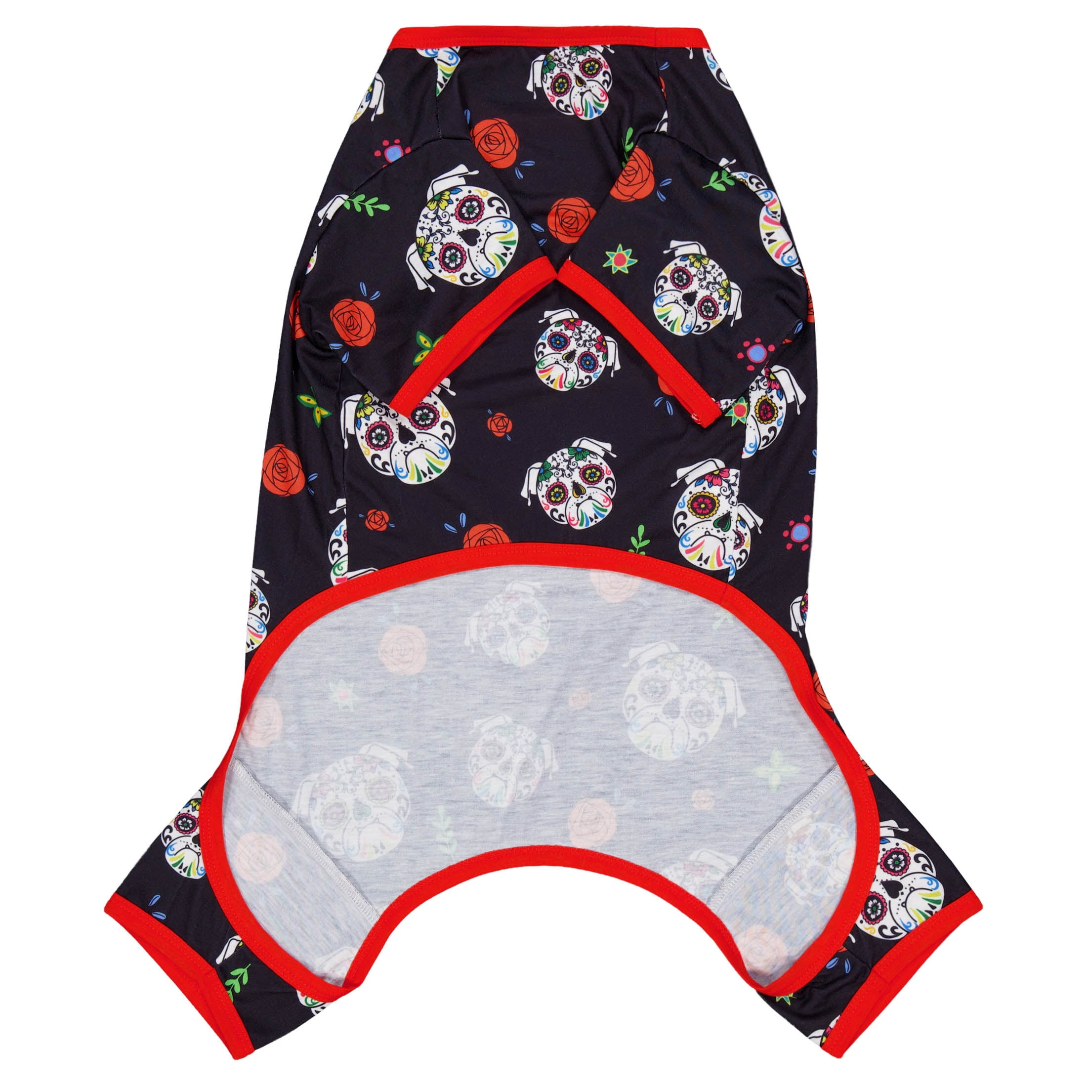Vibrant Life Halloween Pajamas for Dogs, Day of the Dead, Multicolor, M