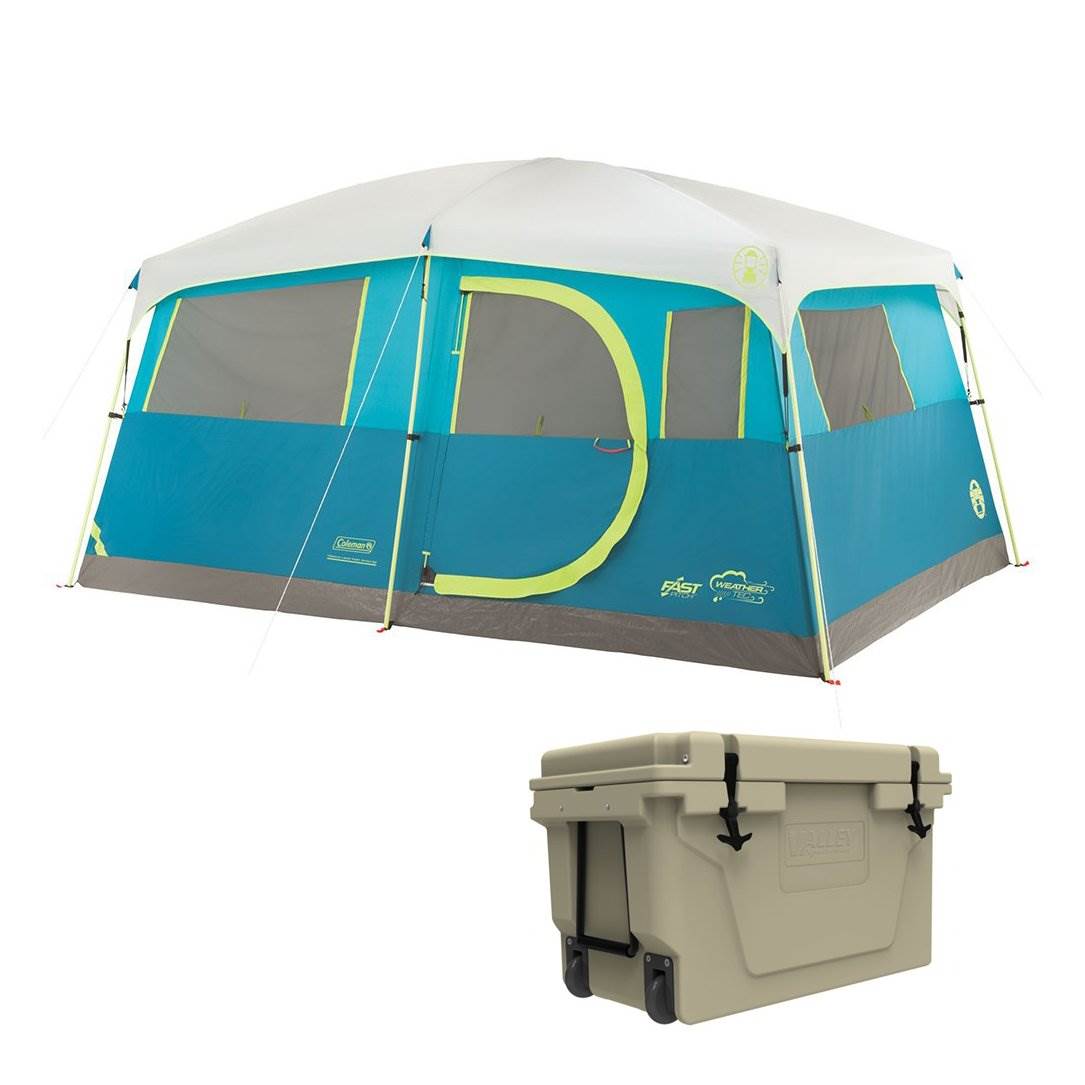 Coleman Tenaya Lake 8 Person Instant Cabin Family Camping ...