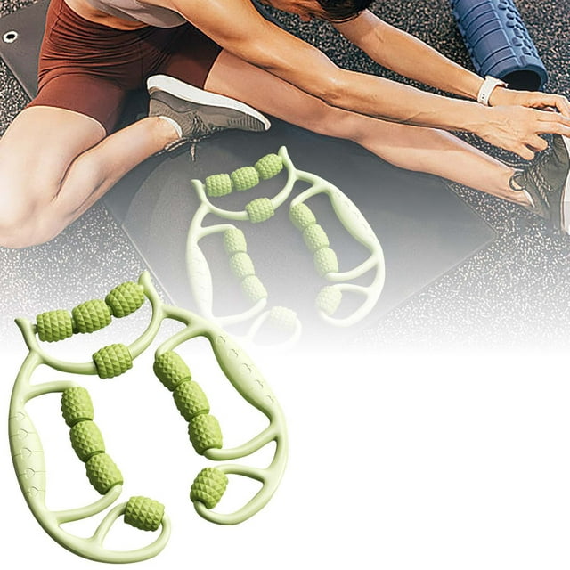 2025 New Manual Leg Massage Roller 12 Wheel Circular Clamp Massager Multifunctional Ring Roller for Muscle Relaxation 360° Centripetal Compression Device for Calf Arm Indoor Sports Yoga Recovery