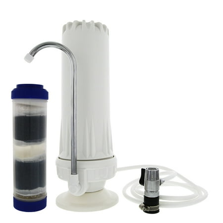 Tier1 CT-S-1000 Countertop Drinking Water Filter System and 10 x 2.5 Inch 10 Stage Replacement Filter