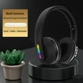 thumbnail image 6 of Back to School Supplies Clearance Headphones Wireless Bluetooth Headset Subwoofer Bluetooth Mobile Computer Game Music Sports Game Headphones With LED Lights, 6 of 8
