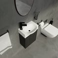 thumbnail image 6 of 16" Bathroom Vanity Sink Combo for Small Space, Modern Small Bathroom Vanity with Sink, Small Bathroom Sink Cabinet Set, Black, 6 of 11