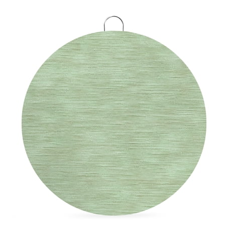 Welcome Sign for Front Door Sage Green Solid Color Round Metal Wall Art Wreaths Minimalist Vintage Linen Texture Outdoor Indoor Wall Hanging Sign for Porch Decor Housewarming Gifts 5.9 Inch