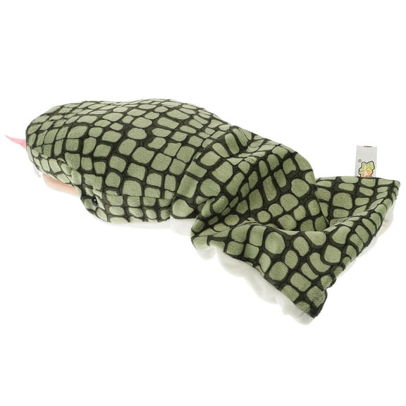 RENACLIPY Soft Plush Green Snake Hand Puppet Toy for Kids and Adults, Interactive Animal Puppet for Play and Learning