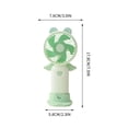 thumbnail image 2 of Bomd Cute Portable Handheld Mini Fans, USB Rechargeable Personal Fan for Women, Battery Operated Small Kawaii Hand Held Fan for Travel/Camping/Outdoor/Home/Office (Green), 2 of 7